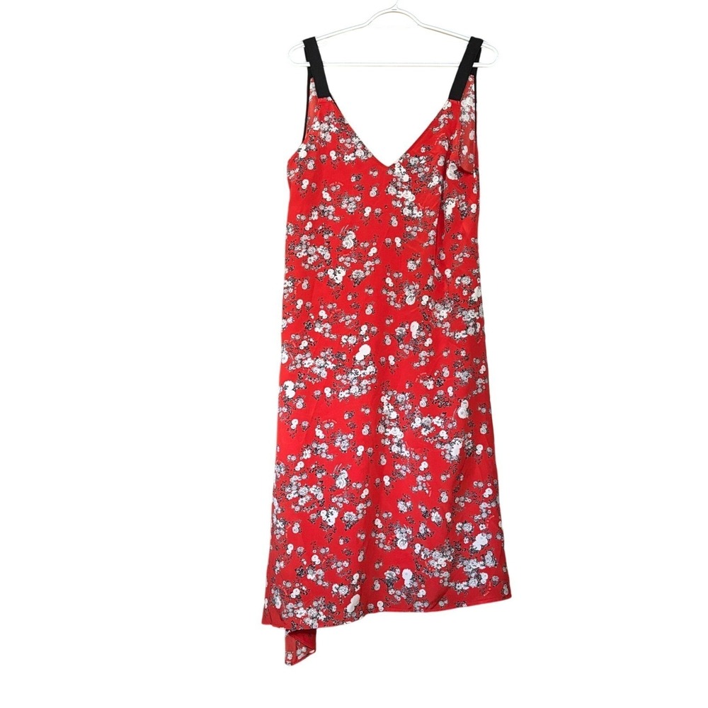 Rag & Bone Garden Floral Zoe Dress Womens Medium Asymmetrical 100% Silk NEW $450 - Picture 2 of 6